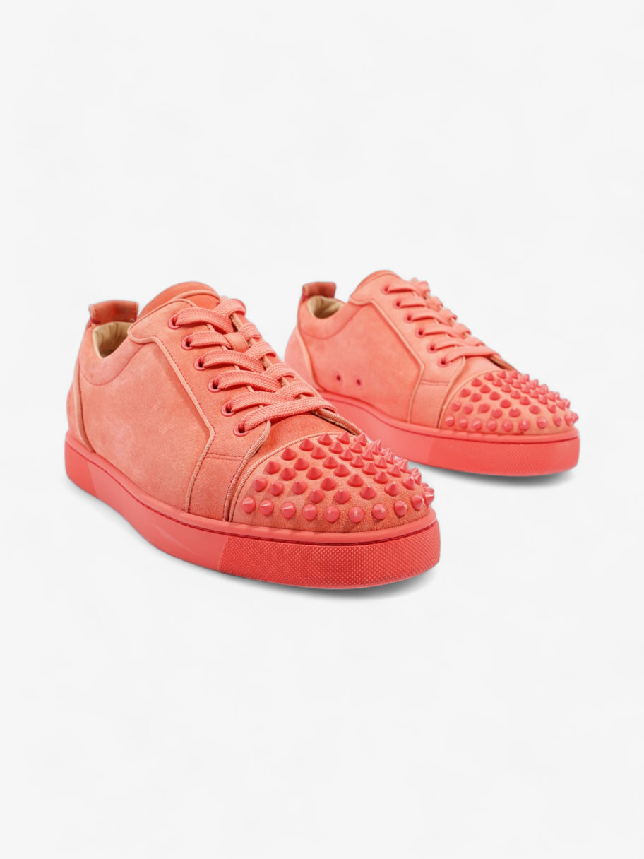 Christian Louboutin Louis Junior Spikes Coral Suede EU 42.5 UK 8.5 Image 2