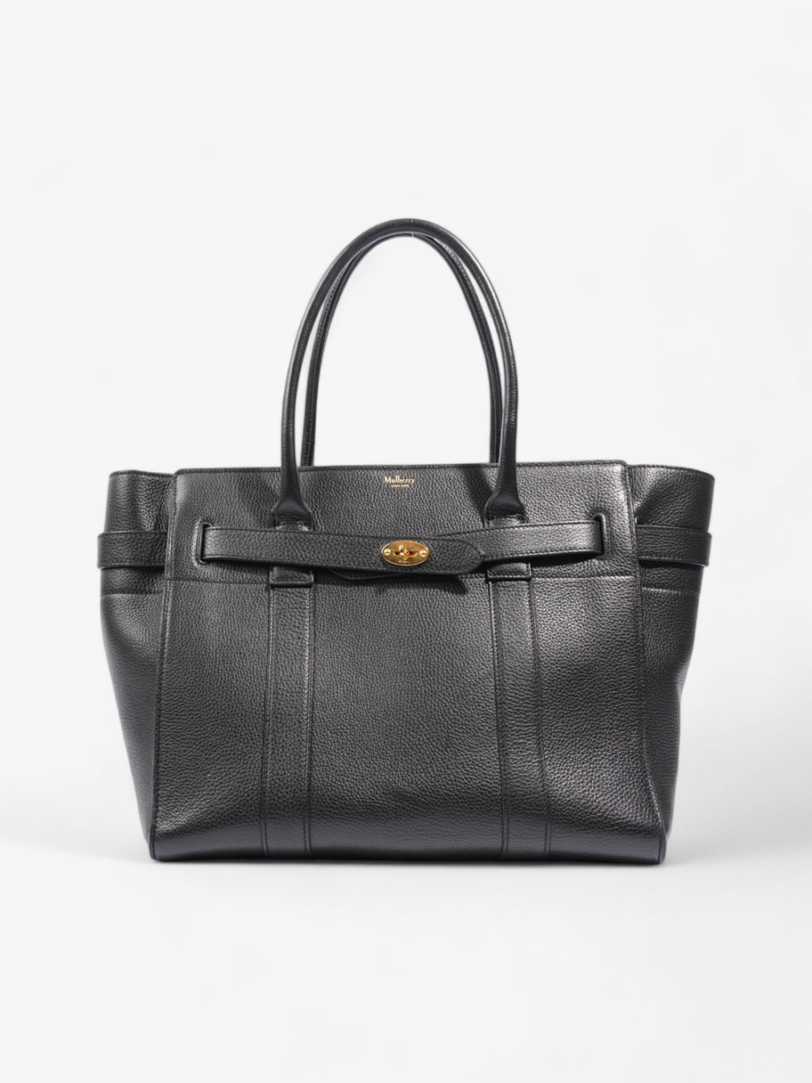 Mulberry Zipped Bayswater Black Grained Leather Large Image 1