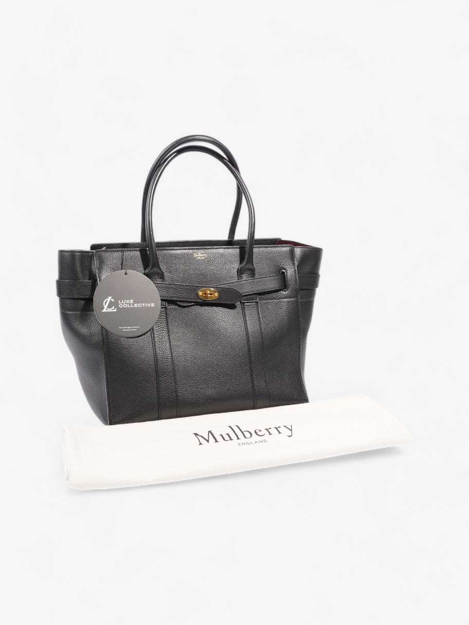 Mulberry Zipped Bayswater Black Grained Leather Large Image 10