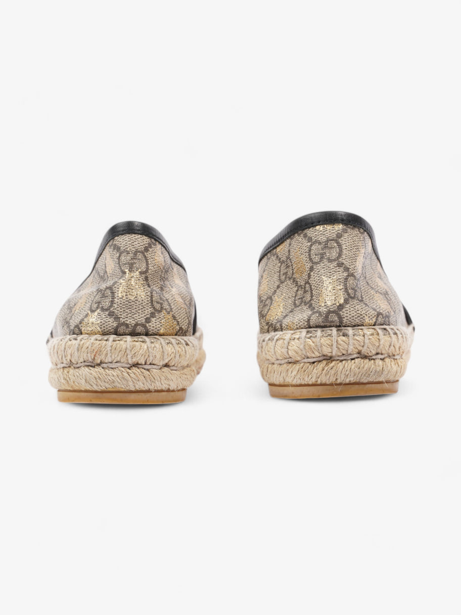 Gucci GG Bee Espadrille GG Supreme / Gold Canvas EU 36.5 UK 3.5 Image 6