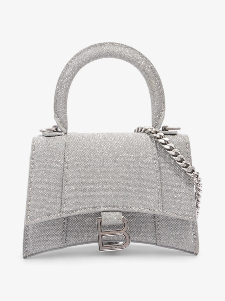 Balenciaga Hourglass Silver Glitter XS Image 1