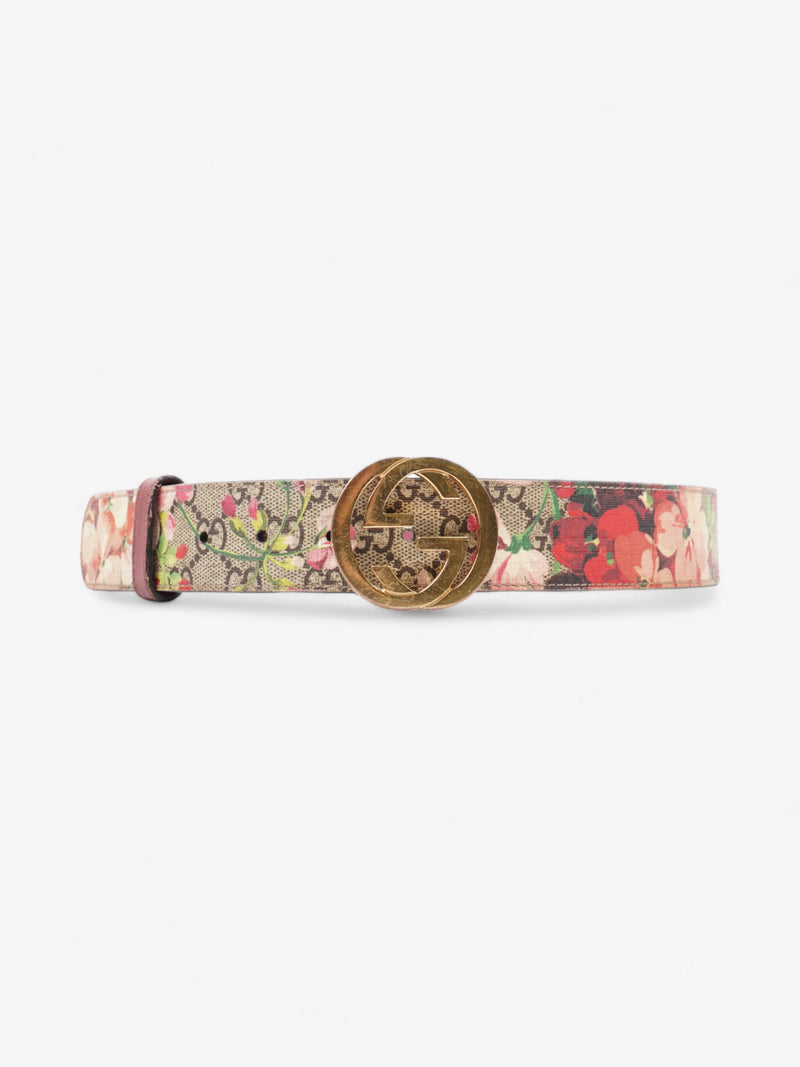  Gucci Interlocking G Belt GG Supreme Floral Coated Canvas 80cm 32