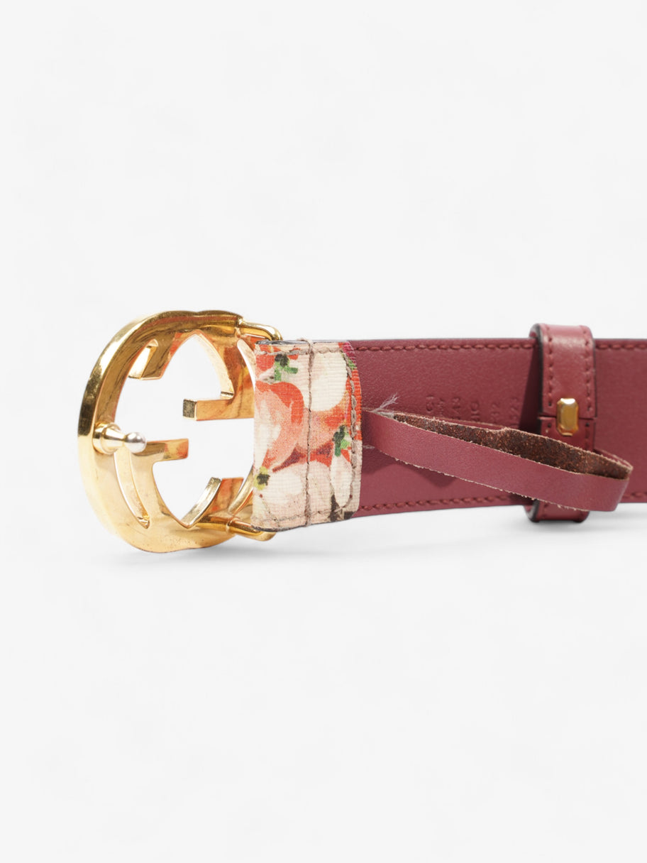 Gucci Interlocking G Belt GG Supreme Floral Coated Canvas 80cm 32