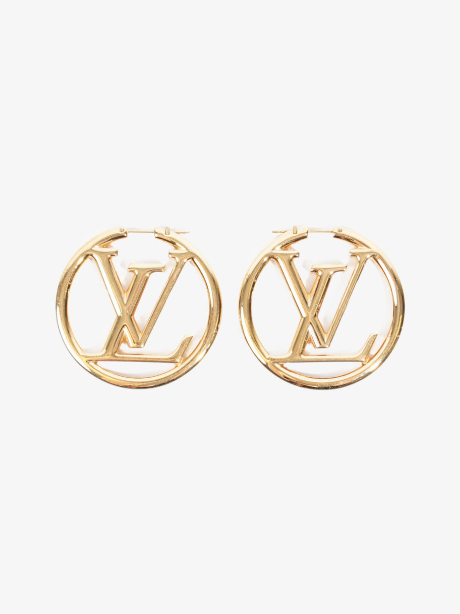 Louis Vuitton Louise Hoops Gold Base Metal GM Image 1