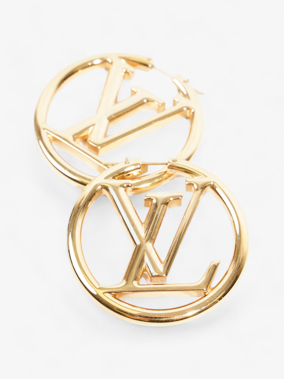 Louis Vuitton Louise Hoops Gold Base Metal GM Image 7