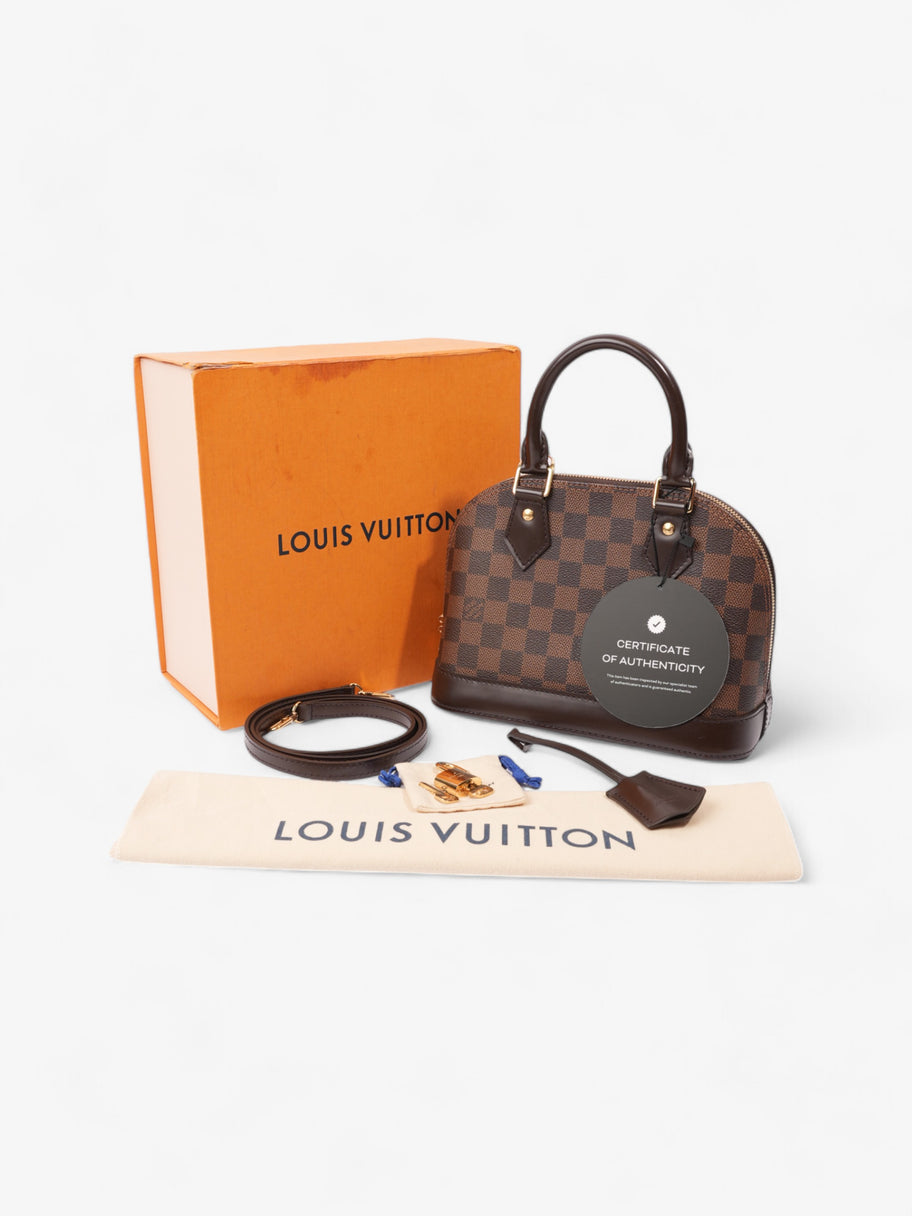 Louis Vuitton Alma Damier Ebene Coated Canvas BB Image 9