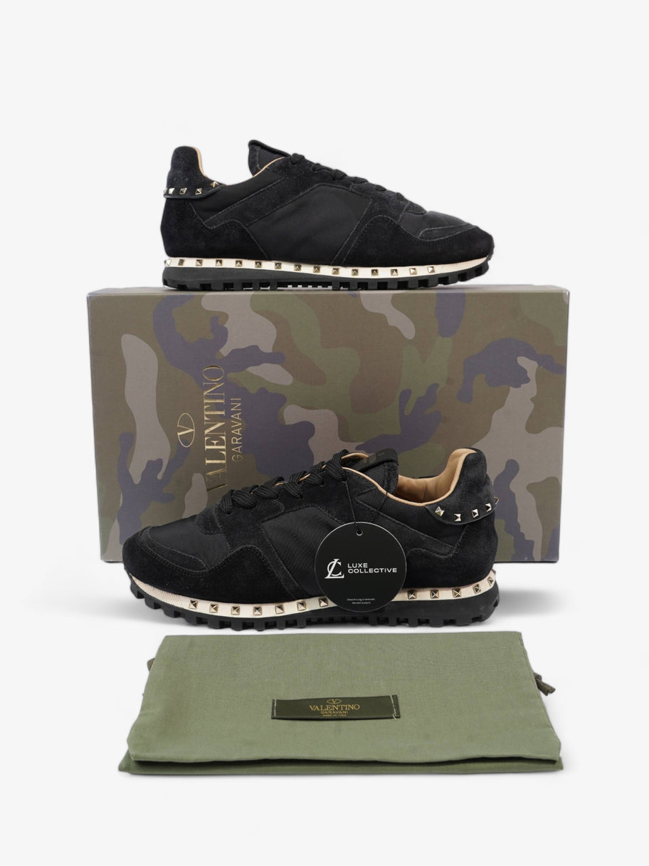 Rockstud Sneaker Black Camo Fabric EU 39 UK 6 Image 9