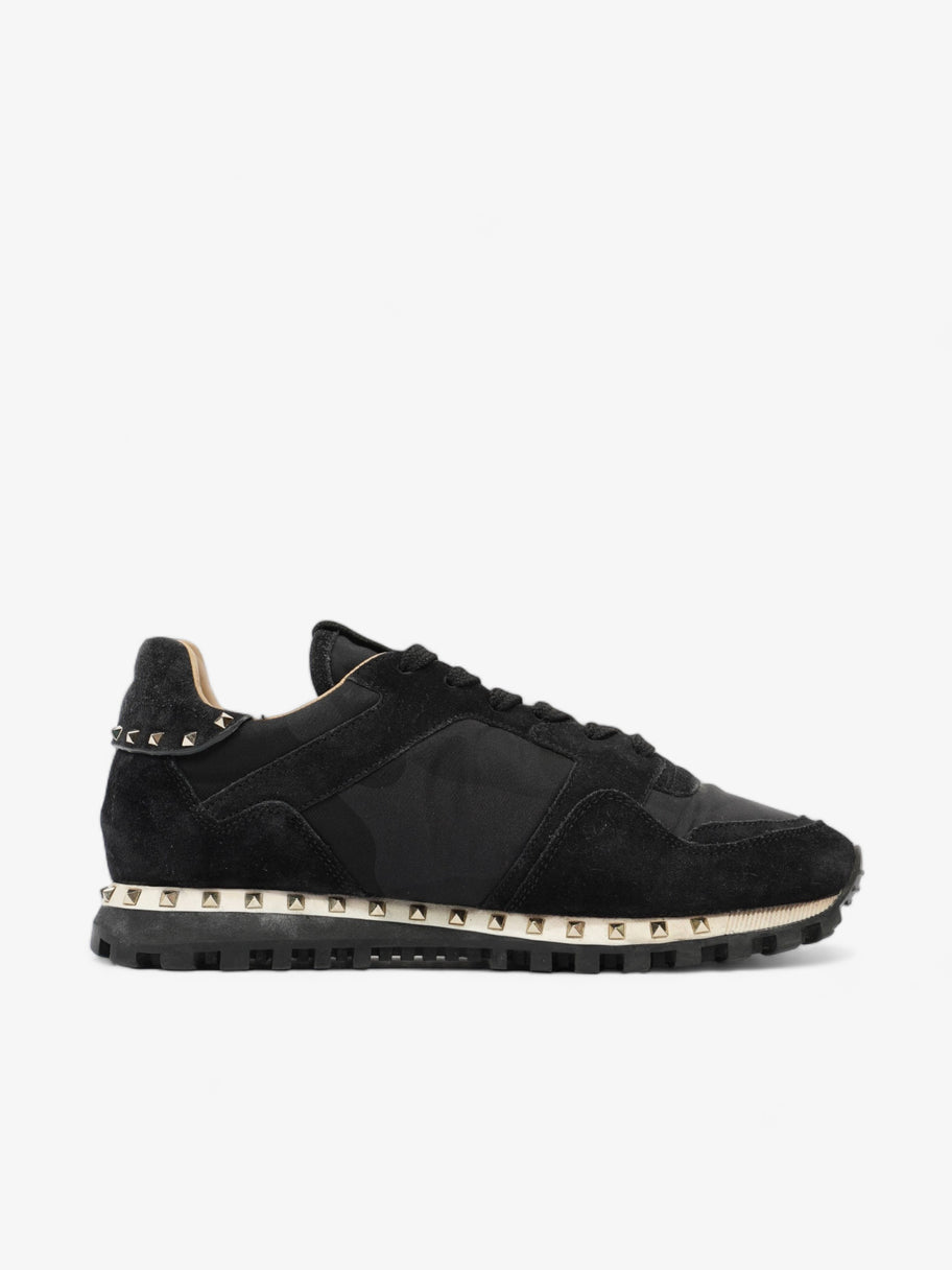 Black valentino rockstud trainers best sale