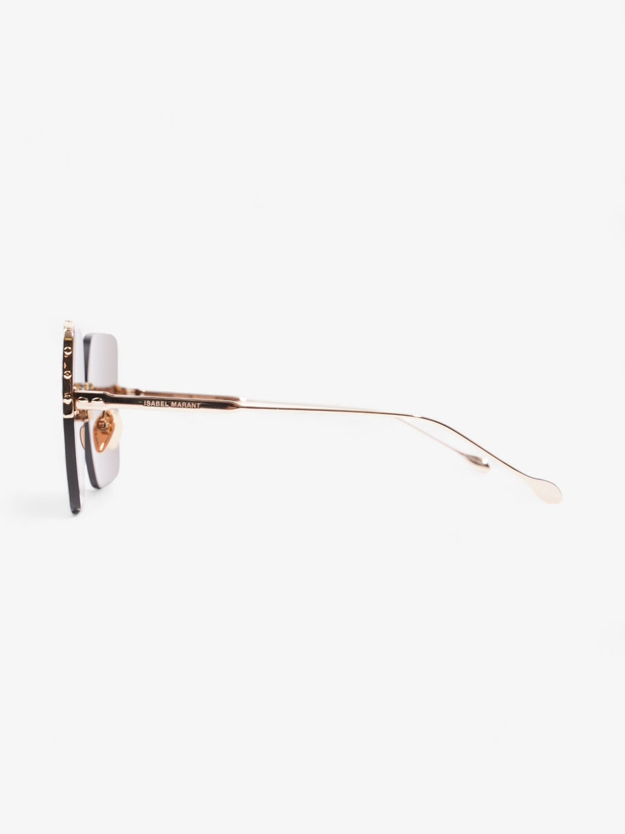 Isabel Marant Etoile Oversized Sunglasses Rose Gold Acetate 140mm Image 2