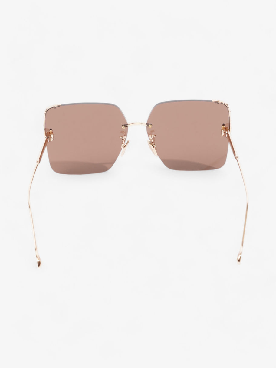 Isabel Marant Etoile Oversized Sunglasses Rose Gold Acetate 140mm Image 3