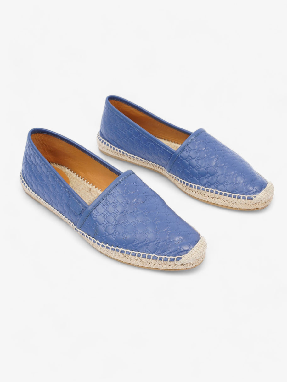 GG Espadrilles Blue Leather EU 40 UK 7 Image 2