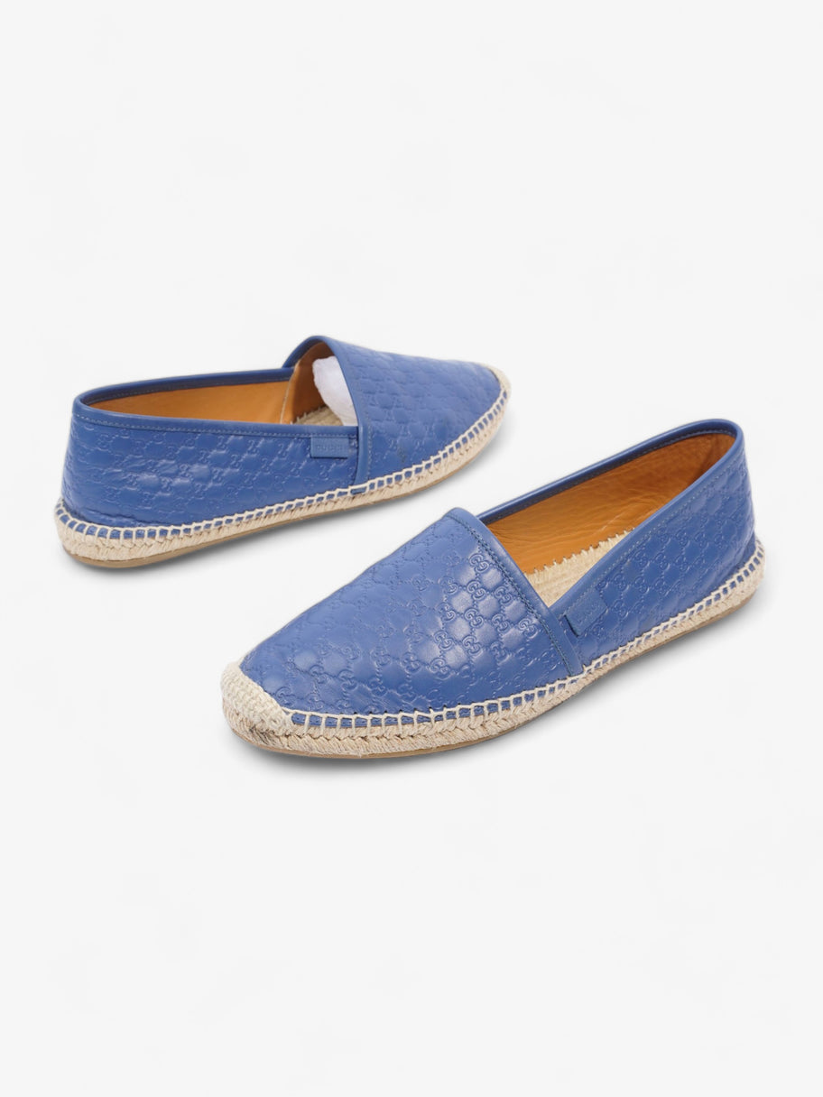 GG Espadrilles Blue Leather EU 40 UK 7 Image 8