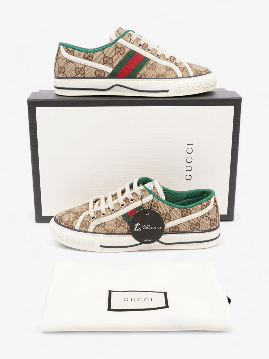 Gucci Tennis 1977 Sneakers Beige Monogram / White / Green Canvas EU 36.5 UK 3.5 Image 10