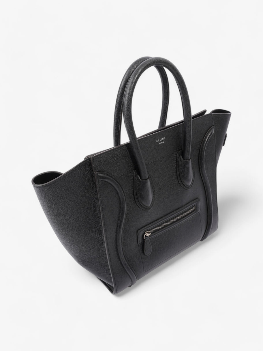 Celine Luggage Tote Black Grained Leather Mini Image 7