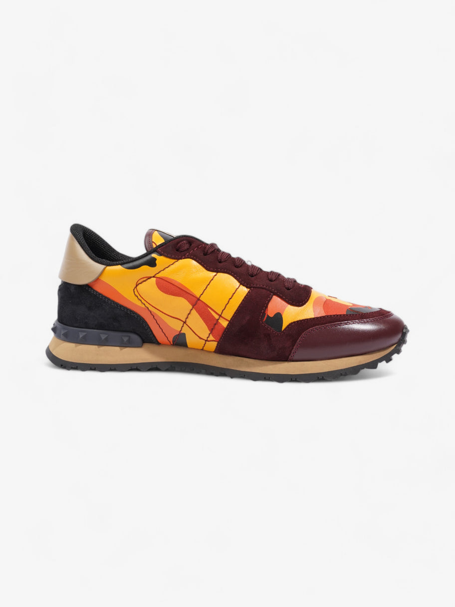 Valentino Rockrunner Sneakers Burgundy / Orange  / Yellow Suede EU 45 UK 11 Image 4