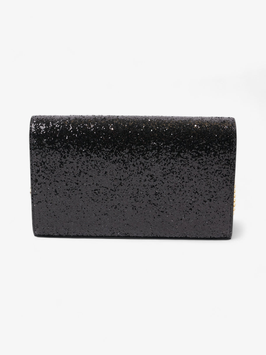 Saint Laurent Kate Chain Wallet Black Glitter Small Image 4