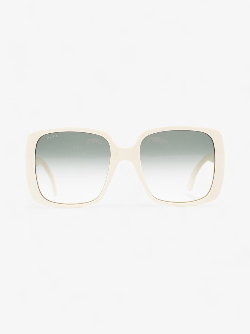  Gucci Oversized Sunglasses Cream Acetate 145mm