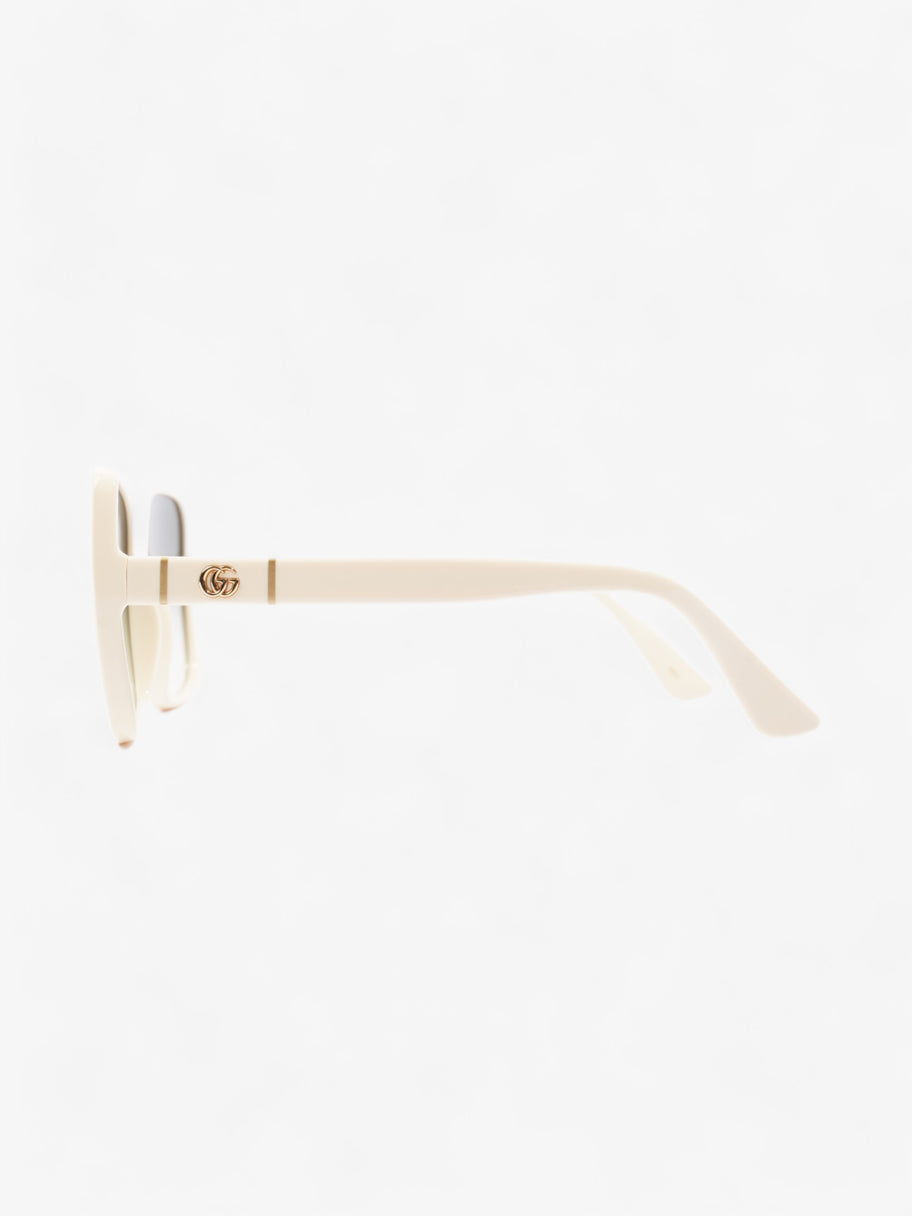 Gucci Oversized Sunglasses Cream Acetate 145mm Image 2