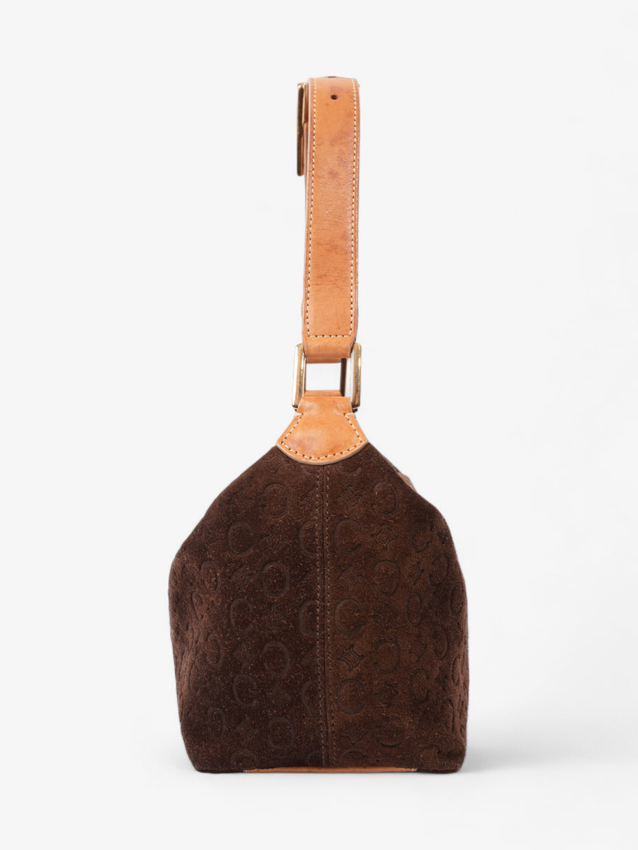 Celine Vintage Macadam Brown  Suede Image 3