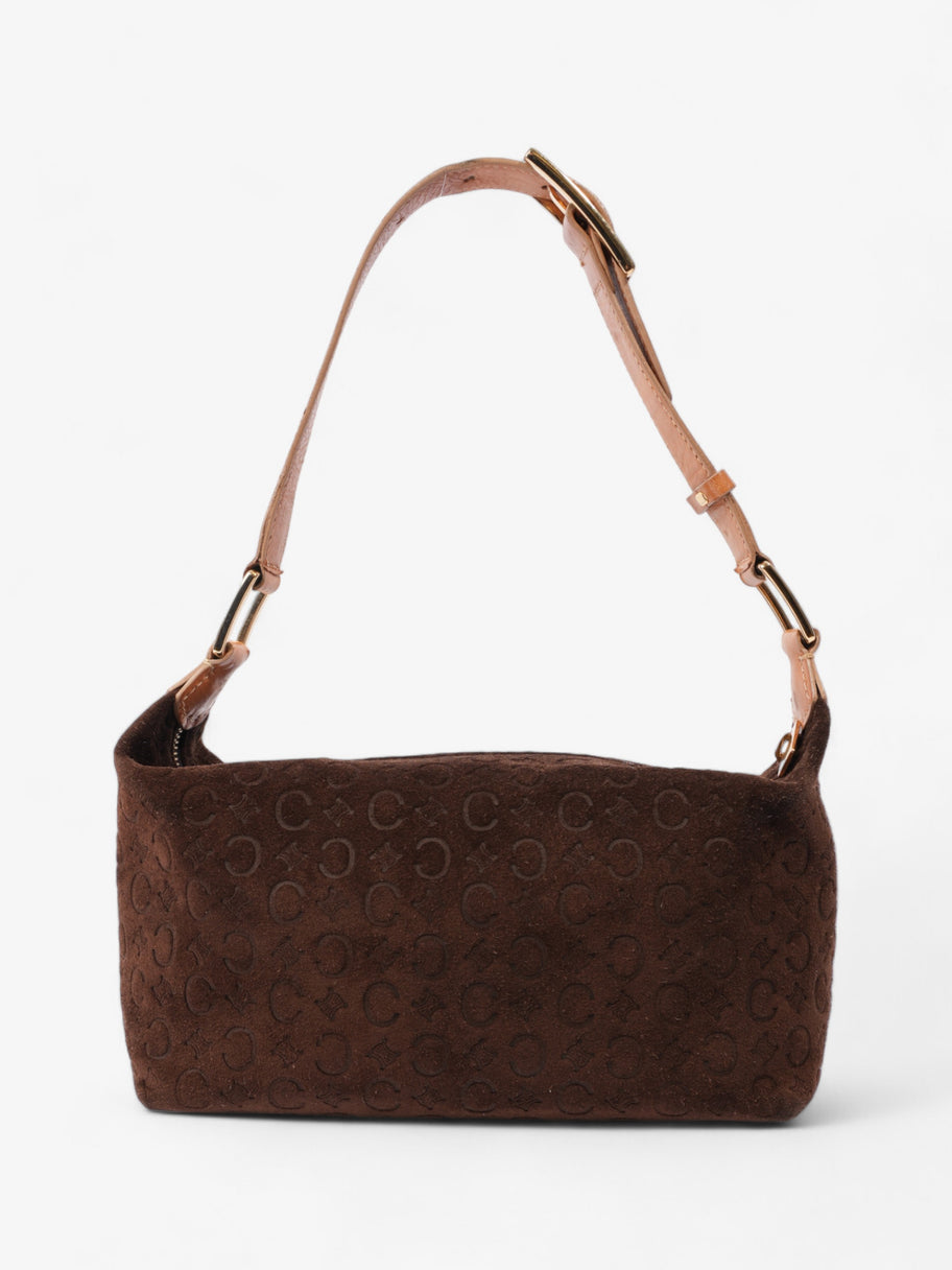 Celine Vintage Macadam Brown  Suede Image 4