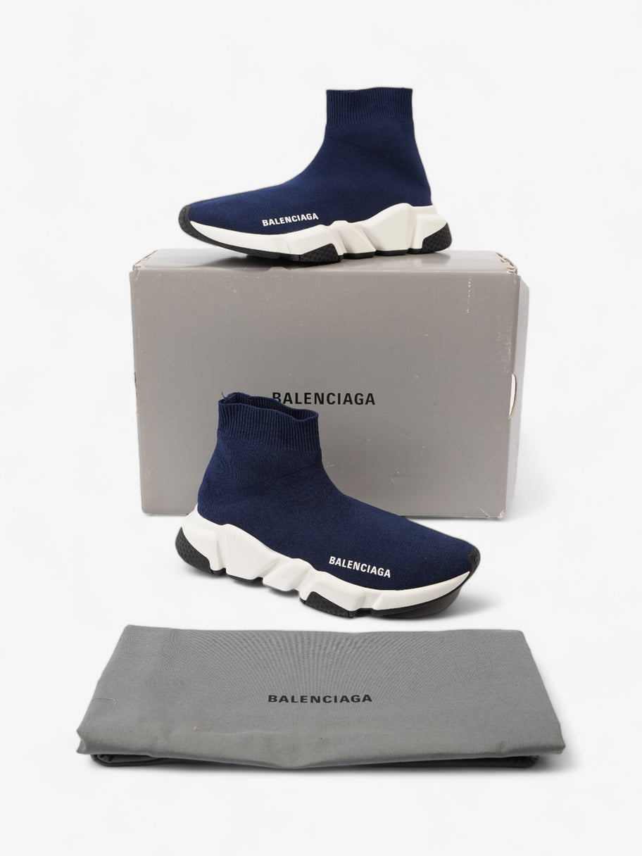 Balenciaga Speed Navy / White Cotton EU 36 UK 3 Image 10