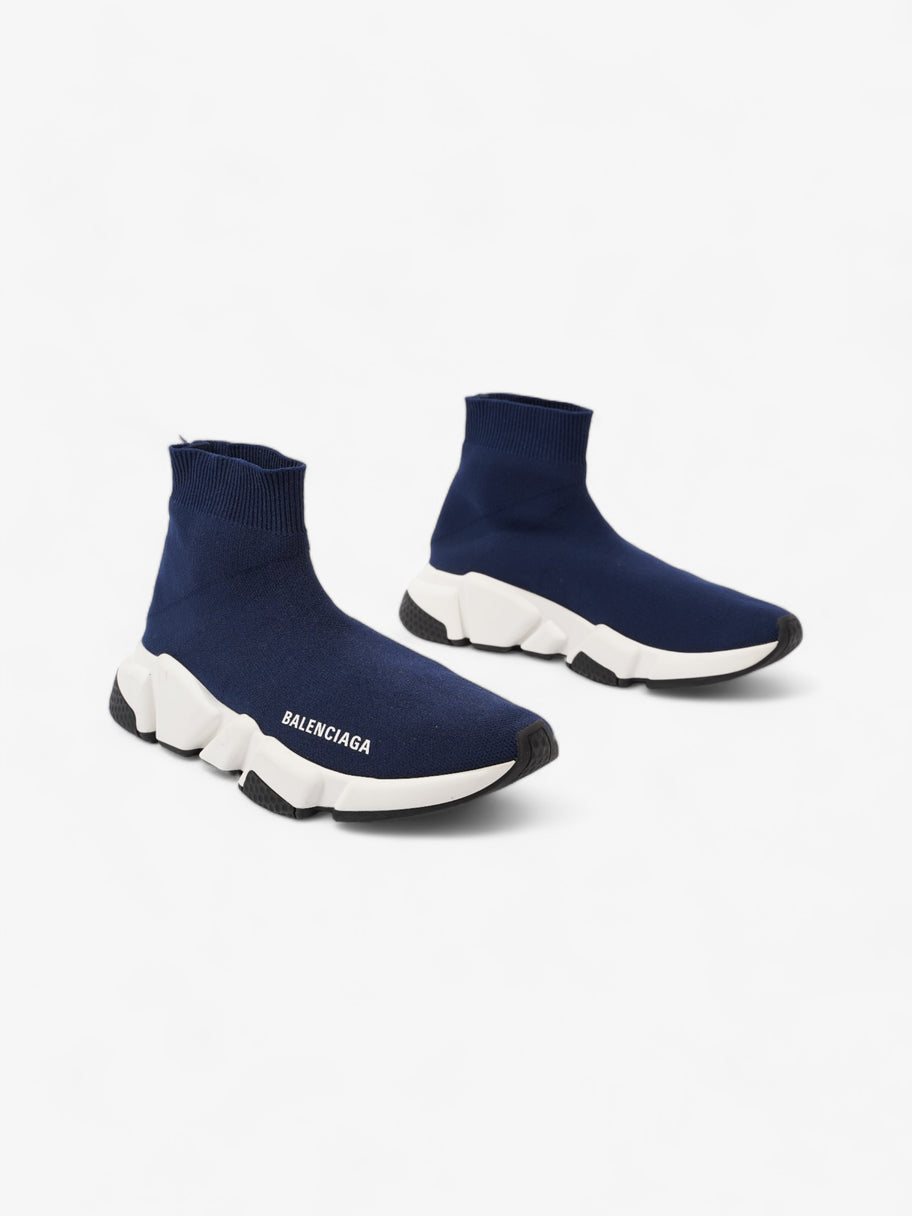 Balenciaga Speed Navy White Cotton EU 36 UK 3 Luxe Collective