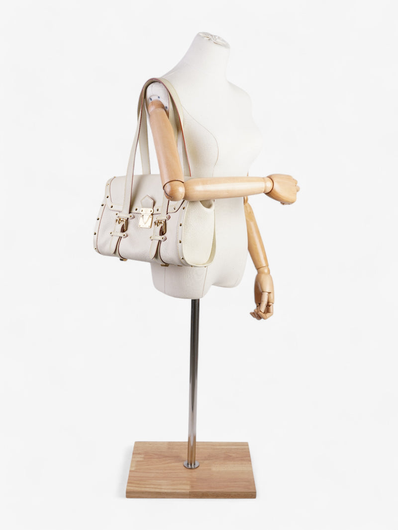  Louis Vuitton Suhali L'Epanoui Cream / Yellow Leather PM