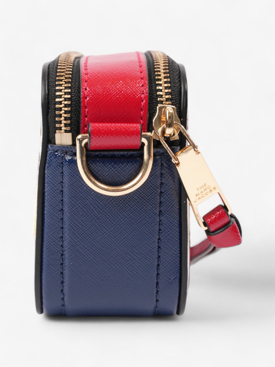 Marc Jacobs The Snapshot Bag White / Blue / Red Leather Image 3