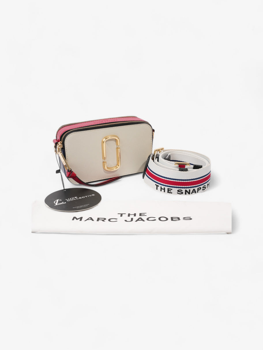 Marc Jacobs The Snapshot Bag White / Blue / Red Leather Image 10