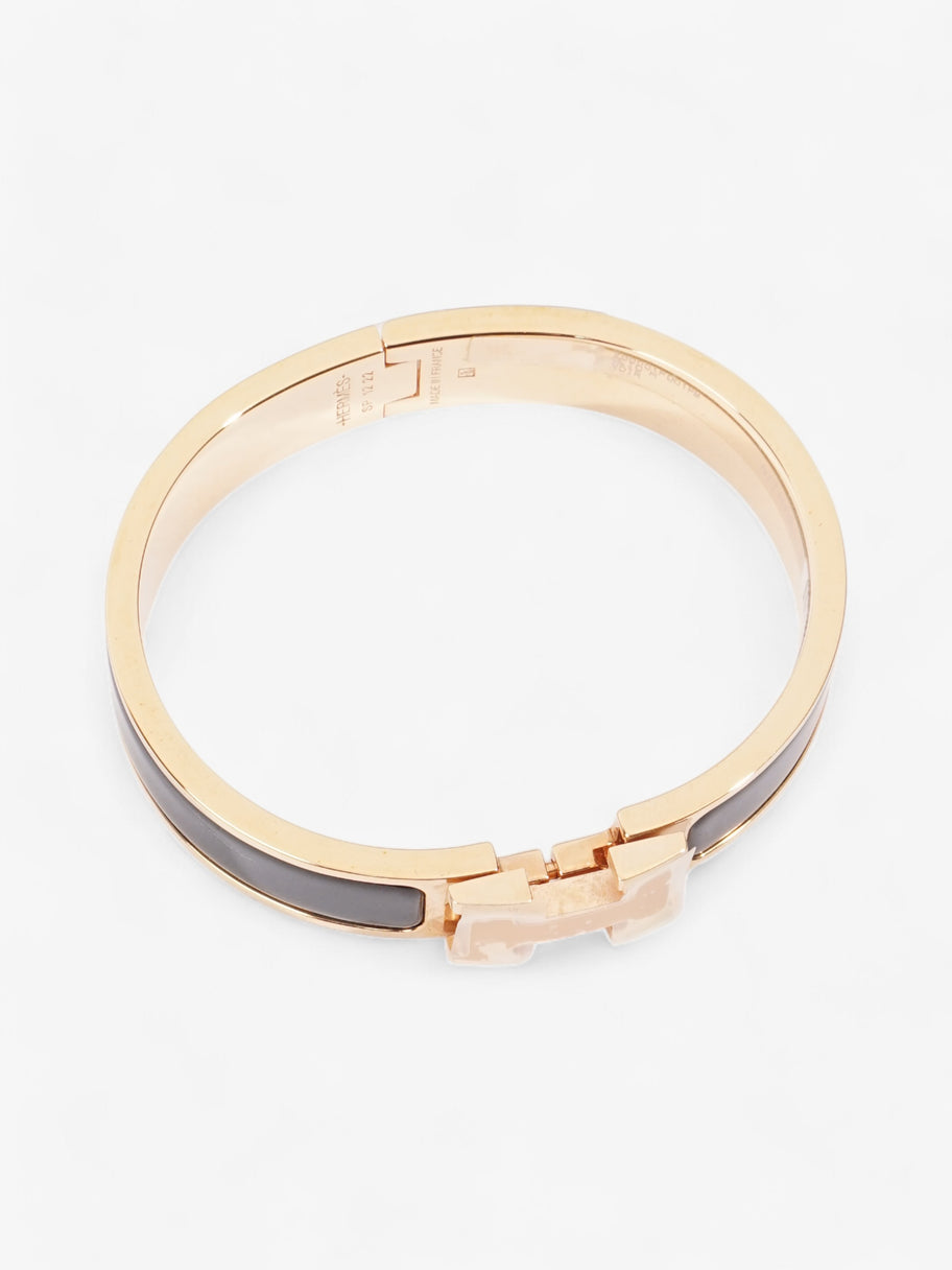 Hermes Clic H Bracelet Gold / Black Enamel GM Image 2