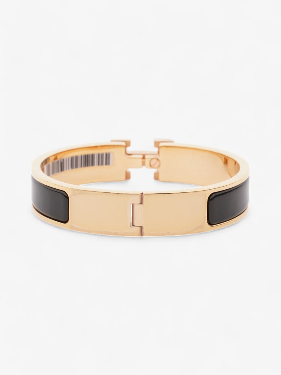 Hermes Clic H Bracelet Gold / Black Enamel GM Image 4