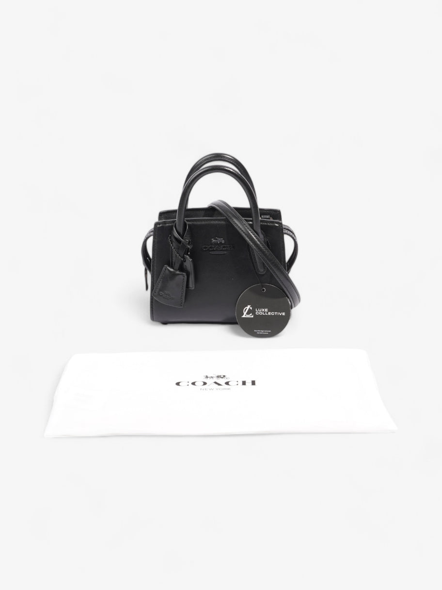 Coach Andrea Carryall Bag Black Leather Image 8