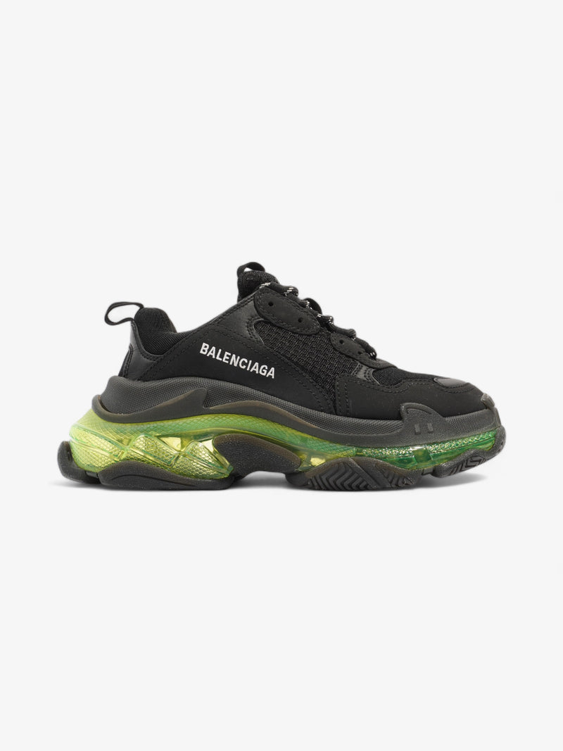  Triple S Clear sole Black / Green Mesh EU 38 UK 5