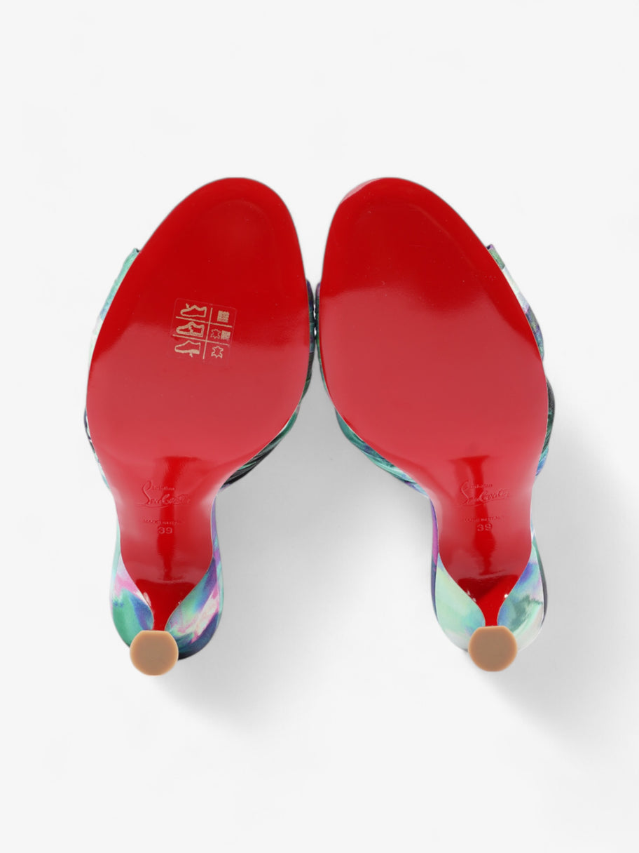 Christian Louboutin Nicol Is Back 85 Multicolour  Satin EU 39 UK 6 Image 7