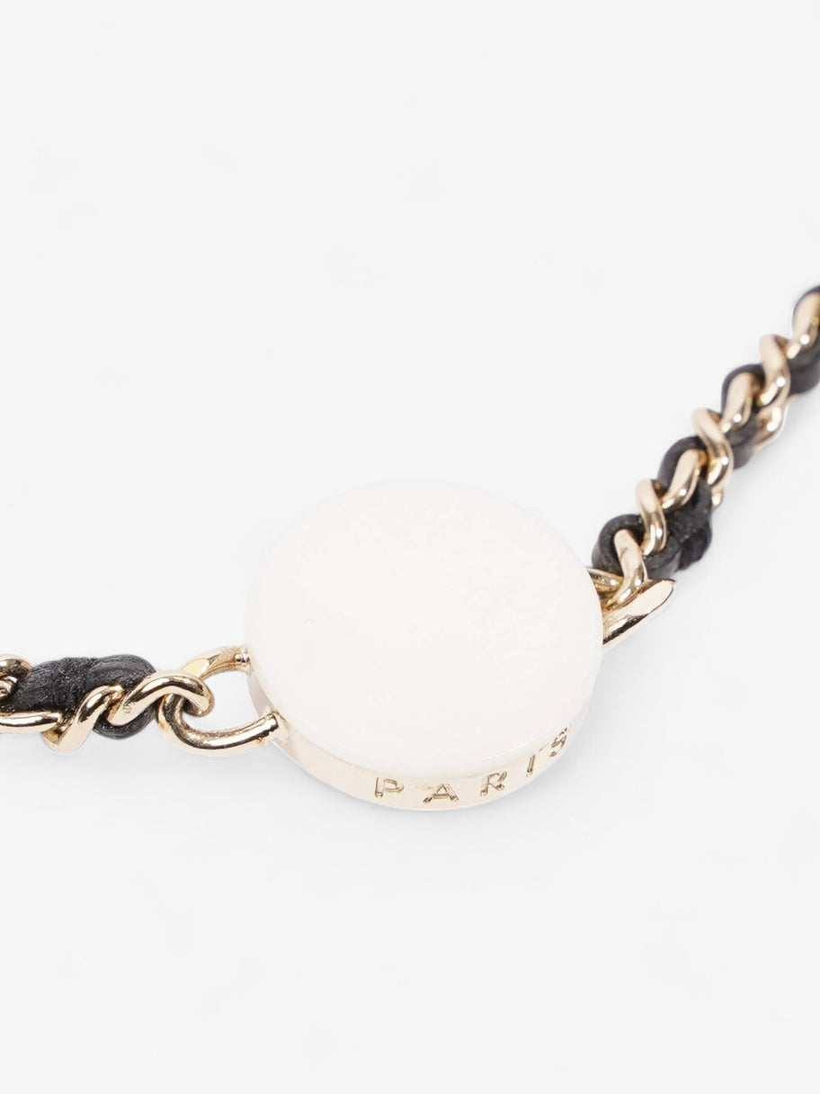 Chanel CC Chain Choker Black / Gold Base Metal 30cm Image 4