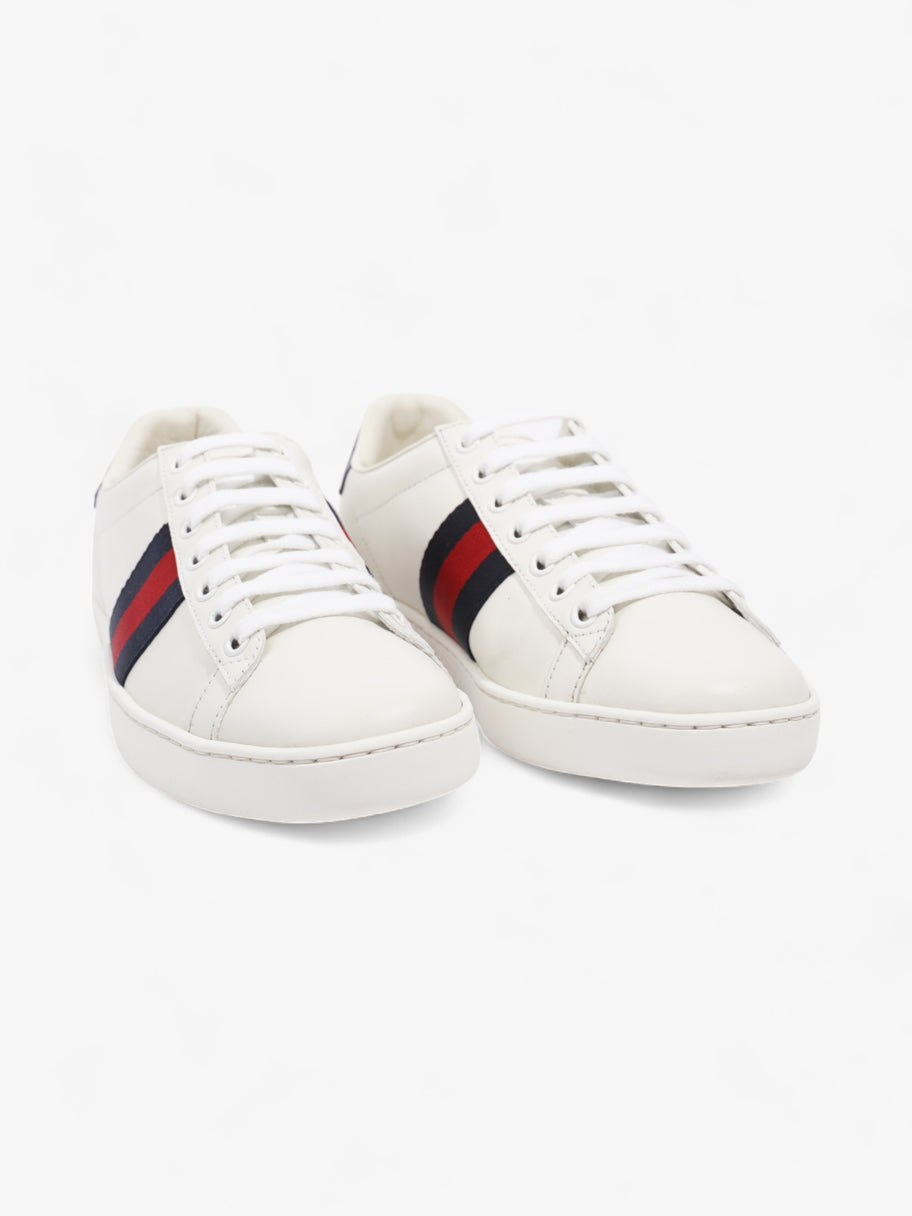 Gucci Ace Sneakers White / Navy Blue / Red Leather EU 37 UK 4 Image 2