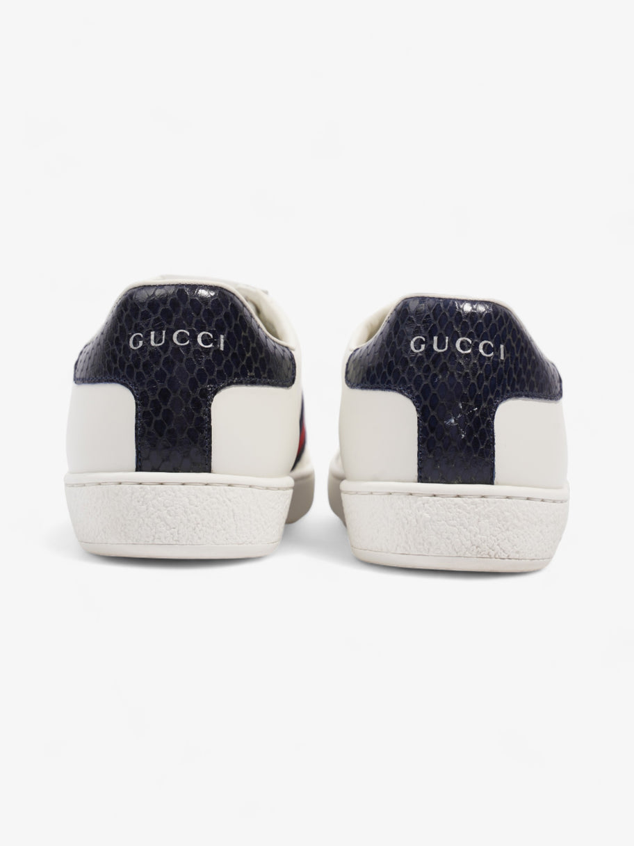 Gucci Ace Sneakers White / Navy Blue / Red Leather EU 37 UK 4 Image 6