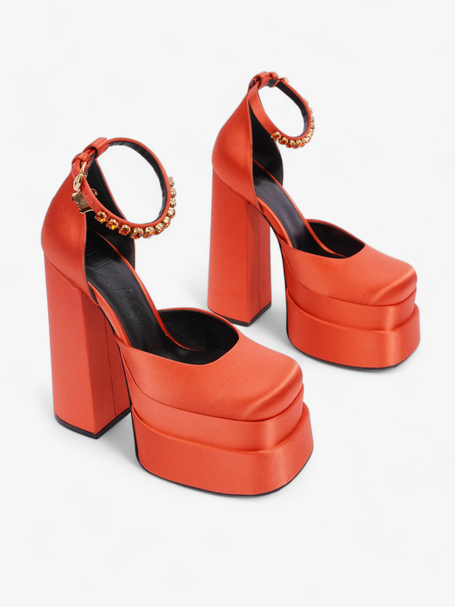 Versace Medusa Aevitas Platform Pumps Red Nylon EU 36 UK 3 Image 3