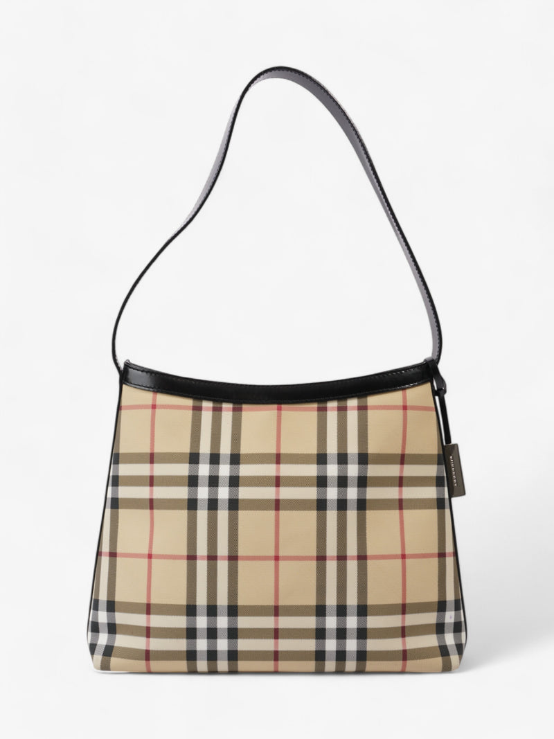  Burberry Vintage Shoulder Bag Nova Check / Black Canvas