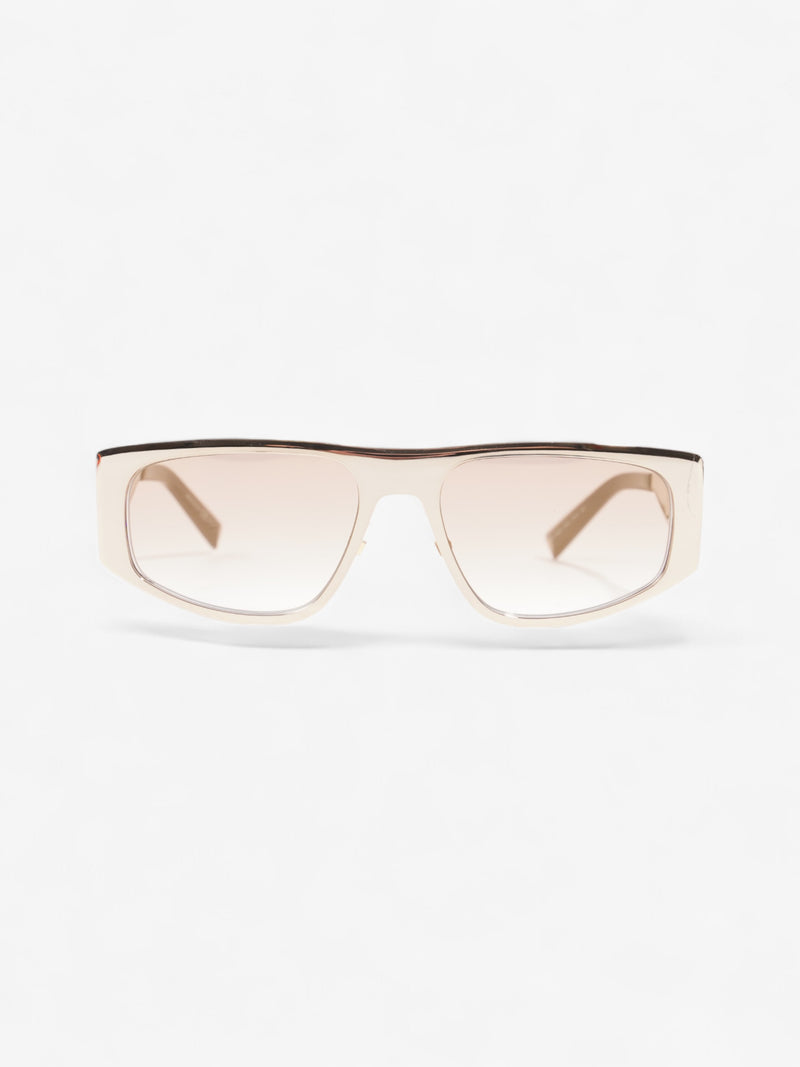  Givenchy Cut Out Sunglasses Gold / Black Acetate 145mm