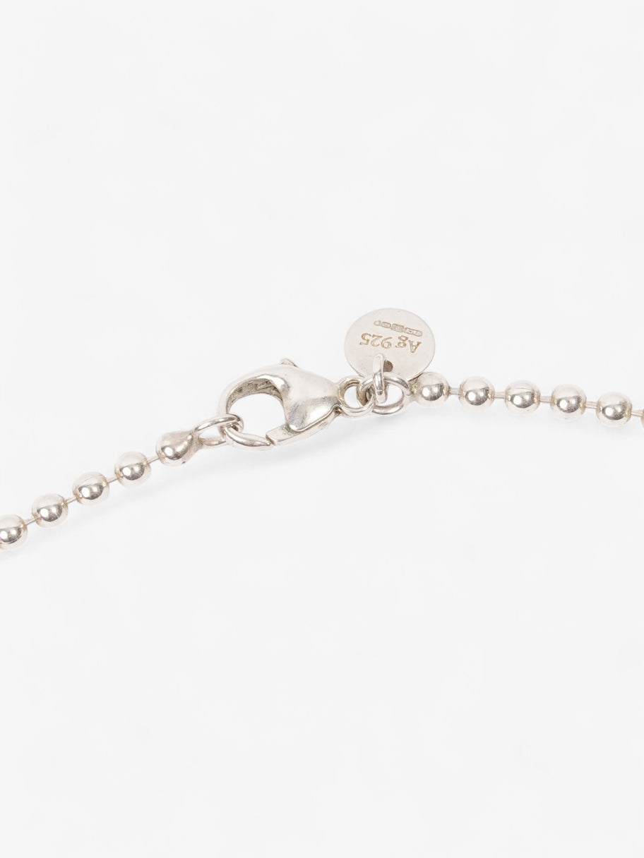 Tiffany and Co Beaded Chain Necklace Silver Silver Sterling Image 2