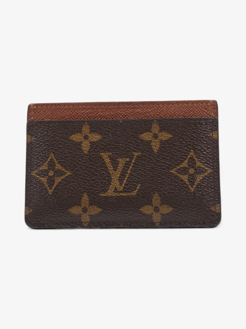  Louis Vuitton Card Case Holder Monogram / Brown Canvas