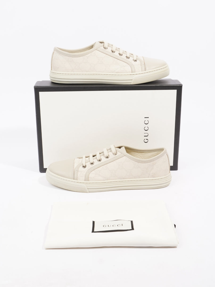 Gucci GG Low Top Sneaker Cream Canvas EU 38 UK 5 Image 10