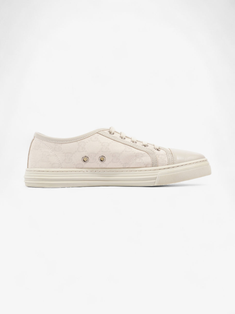 Gucci GG Low Top Sneaker Cream Canvas EU 38 UK 5 Image 4