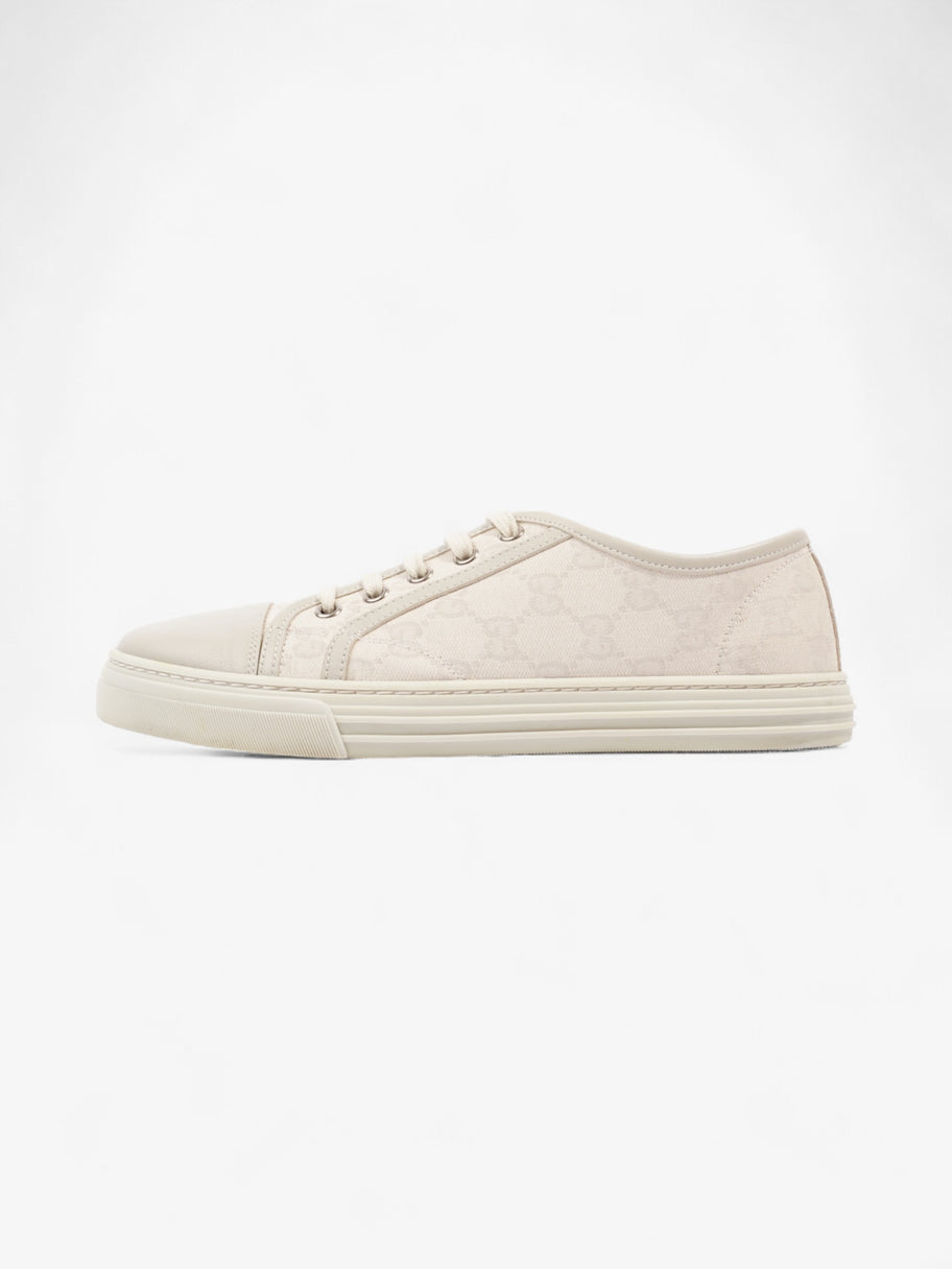 Gucci GG Low Top Sneaker Cream Canvas EU 38 UK 5 Image 5