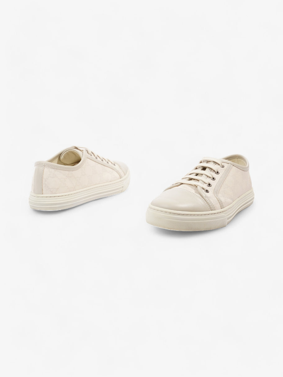 Gucci GG Low Top Sneaker Cream Canvas EU 38 UK 5 Image 9