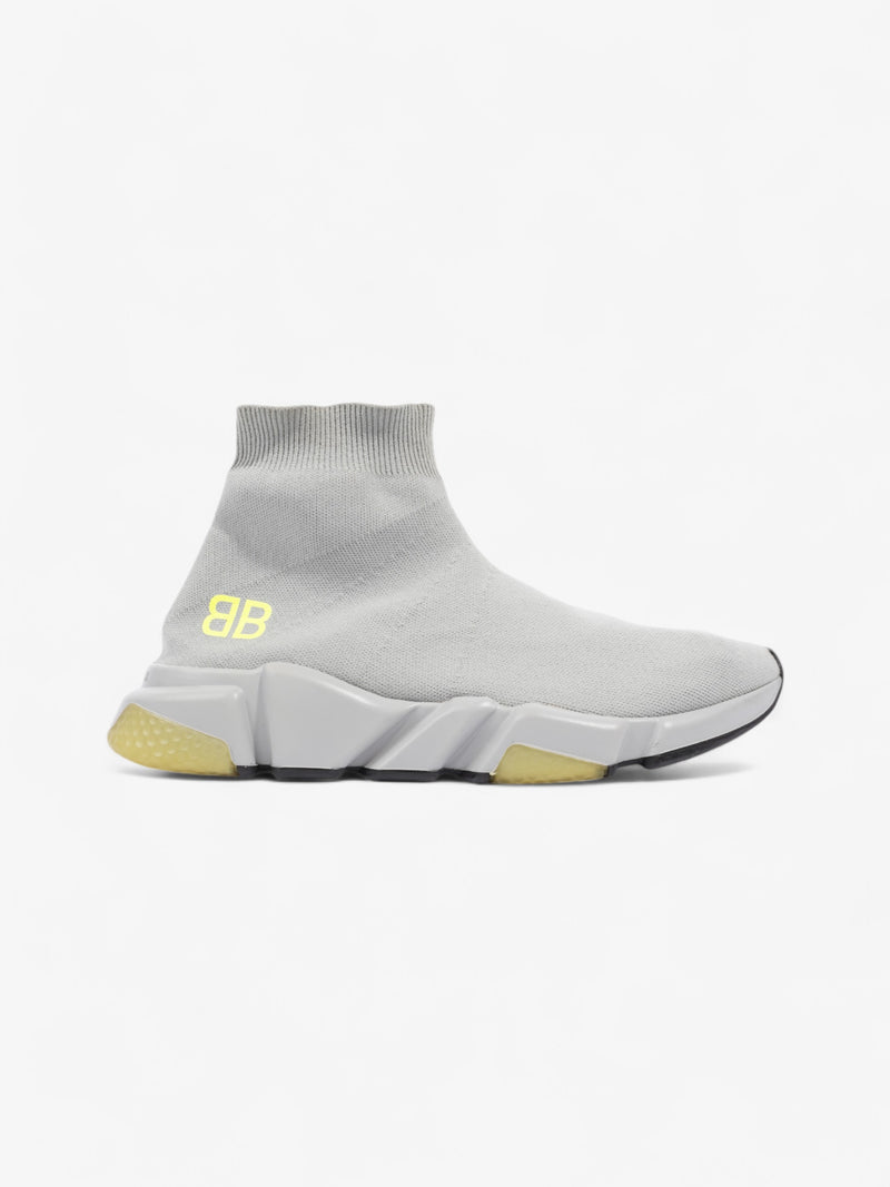  Balenciaga Speed Clear Sole Grey / Yellow Cotton EU 40 UK 7