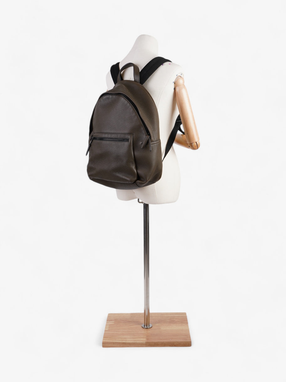 Mulberry Backpack Khaki Grained Leather Image 2