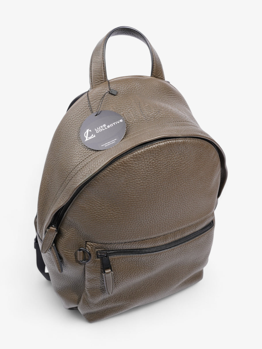 Mulberry Backpack Khaki Grained Leather Image 9