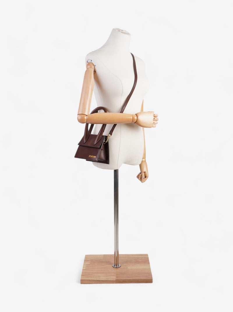  Jacquemus Le Chiquito Moyen Brown Leather